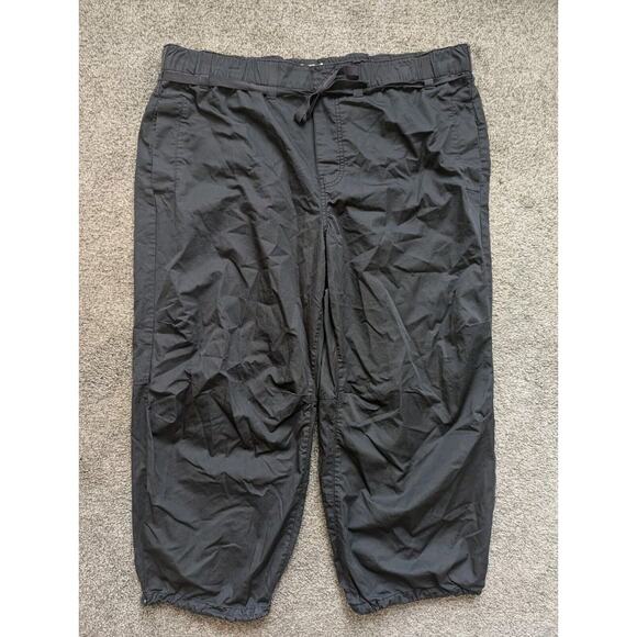 Pilcro Balloon Pants Womens XL Petite Gray Parachute Cargo Gorpcore Wide Leg - Picture 1 of 8